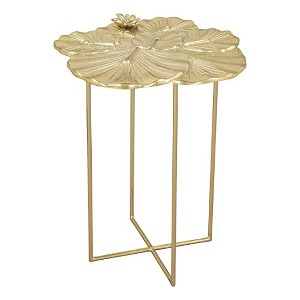 Zuo Lotus Side Table Gold - 1 of 4