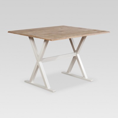 threshold farmhouse table white