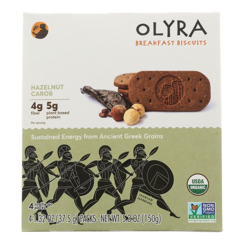 Olyra Hazelnut Carob Breakfast Biscuits - Case of 6/5.3 oz, 2 of 8