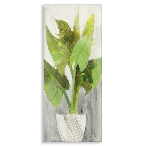 Stupell Industries Large Plant in White Planter Canvas Art, 24" x 30" - 1 of 4