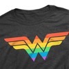 Men's Wonder Woman Rainbow Logo T-Shirt - 3 of 4