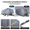 Garvee RV Cover, Travel Trailer Cover, Camper Cover, Anti-UV and Waterproof with Windproof Straps, Adhesive Repair Patches for Motorhome - 3 of 4
