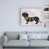 Trademark Fine Art -Fab Funky 'Dachshund and Pearls' Canvas Art - 3 of 3