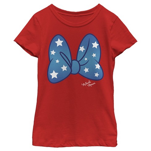 Girl's Disney Minnie Mouse Starry Bow T-Shirt - image 1 of 4