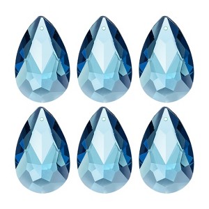 Unique Bargains DIY Hanging Grid K9 Crystal Pendant Oval beads 6 Pcs - 1 of 4