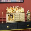 HOMCOM Wooden Christmas Advent Calendar, Holiday Decoration with 24 Countdown Drawers and LED Lights for Kids and Adults - 2 of 4