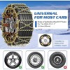 Docred Upgraded Snow Chains 8/10 Pack, Tire Chains for Cars/SUVs/Pickup Trucks, Emergency Anti Slip Tire Traction Chains for Tire Width - 4 of 4