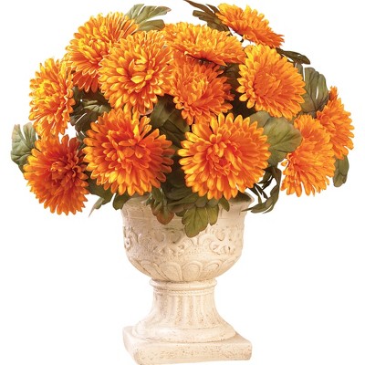 Collections Etc Floral Mum Bushes - Set of 3