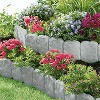 Itopfox Stone-Look Garden Edging Kit - Interlocking Landscape Borders with Stakes, Dig-Free UV-Resistant Lawn & Flower Bed Barrier - 3 of 4