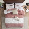 Gulches 3 Piece Cotton Duvet Cover Set with Chenille Tufting - 3 of 4