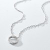 Pure Collection by Ross-Simons 0.10 ct. t.w. Diamond Eternity Circle Necklace in Sterling Silver - 3 of 4