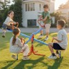 VEVOR Kids Seesaw, 110 lbs Load Capacity per Seat, Sit and Spin Teeter Totter, Swiveling 360 Degrees Rotating for Aged 3+, Orange&Blue&Yellow - 2 of 4