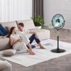 Tangkula 18" High Velocity Pedestal Fan w/3 Speeds 360 Degree Tilt & Adjustable Heigh for Home - 2 of 4
