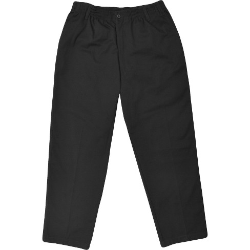 Men's Big Full Elastic Waist Pants by Falcon Bay | Black 54 x 32
