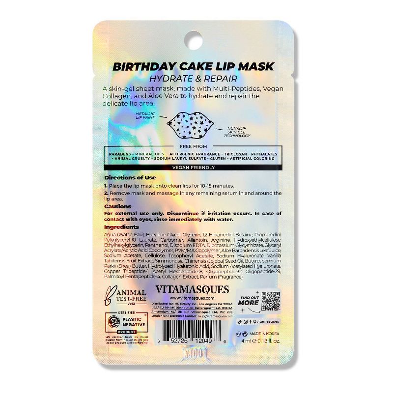 Vitamasques Birthday Cake Lip Mask - 1.35 fl oz, 3 of 9