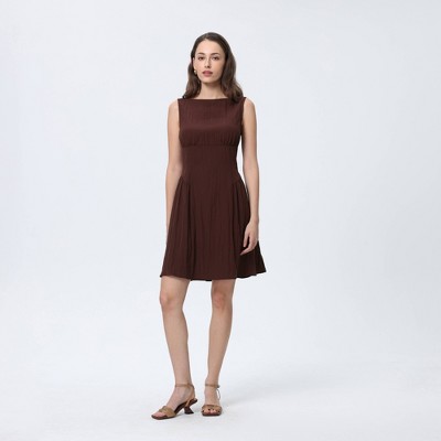Женские платья A New Day Women's Cinch Waist Mini Dress - A New Day™ Navy Blue XXL — фото 3