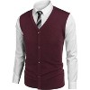 COOFANDY Men's Sweater Vest V Neck Casual Sleeveless Knitted Button Cardigan Vest - 4 of 4