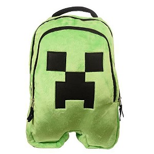 Minecraft Creeper Backpack for Boys & Girls, Gaming Bookbag with Double Compartment, Padded Adjustable Mesh Straps, & Padded Top Handle, 18.5  Inches - 1 of 4