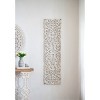 GlasFlength Wall Art Floral Vine Panel Decorative Wall Sculpture Rustic Wall Art Decoration for Living Room, White, 15.7"*1.4"*59.8" - 2 of 4