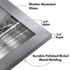 Americanflat 8.5x14 Picture Frame in Silver - Composite Wood with Shatter Resistant Glass - 3 of 4