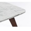 The Bianco Collection Vezzana 31" Square Italian Carrara White Marble Coffee Table - 4 of 4