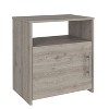 Kumasinova 23" Modern Nightstand with Shelf,Bedside Table with Single Door Cabinet,Wooden Night Stand with Metal Handles for Bedroom,Bedroom Furniture - 3 of 4