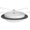 Progress Lighting, Drop Lensed, 1-Light, Shower Trim, Satin White, Frosted Opal Glass, Material: Steel, Width: 7.5", Height: 2.5" - 4 of 4