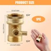 Maggift Landscape Equipment Parts and Accessories, Heavy-Duty Adjustable Twist Hose Nozzle, Versatile, Easy to Use, Gold, 1.18"*1.18"*1.77" - 3 of 4