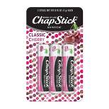 Chapstick Classic Lip Balm Blister Pack - Cherry - 3ct/0.45oz