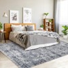 Vintage Washable Rugs Living Room,Short Pile Area Carpet for Outdoor Modern Vintage Rugs Classic Non Slip Carpet - 3 of 4