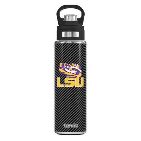 NCAA LSU Tigers Carbon Fiber Wide Mouth Water Bottle - 24oz