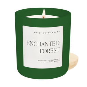 Sweet Water Decor Enchanted Forest Green Matte Jar - 15oz - 1 of 3