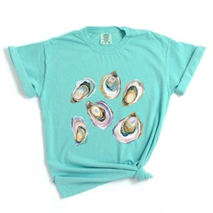 Simply Sage Market Oysters Watercolor Garment Dyed Tee - 1 of 4