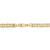 Black Bow Jewelry 5.25mm, 14k Yellow Gold, Concave Anchor Chain Anklet or Bracelet - 3 of 4