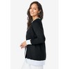 Jessica London Women's Plus Size Fine Gauge Cardigan - 4 of 4