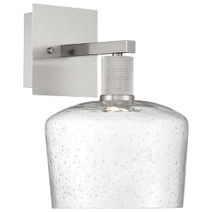 Access Lighting Port Nine 1 - Light Wall Light in  Brushed Steel - 1 of 4