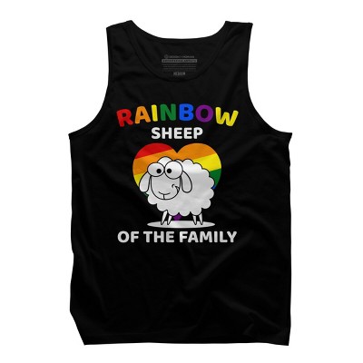 Adult Design By Humans Rainbow Sheep of The Family Pride By Tank Top