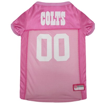 NFL Indianapolis Colts Pets First Pink Pet Football Jersey - Pink M