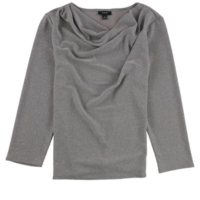 Alfani Womens Shiny Pullover Blouse