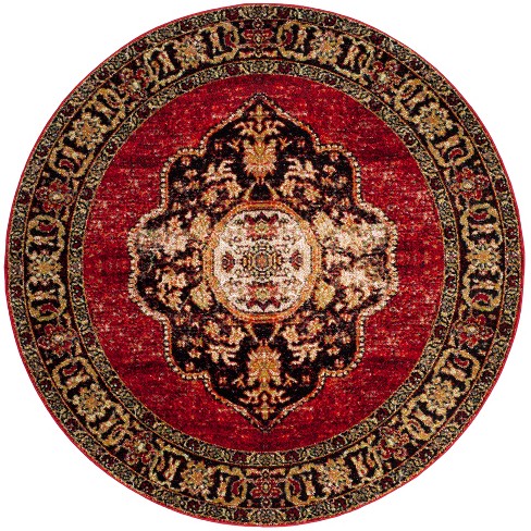 SAFAVIEH Braided Red/Multi 2 ft. x 3 ft. Area Rug BRD210A-2 - The