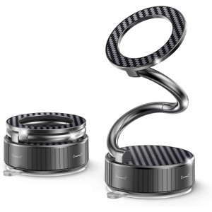 HTUTWOO Car Phone Holder for Magsafe, Vacuum Magnetic Phone Holder Stand with Suction Cup - Ultra Long Metal arm & 360° Adjustable Car Phone Mount - 1 of 4