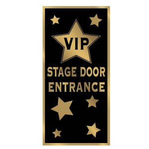 Beistle VIP Stage Door Entrance Door Cover, 5' x 30", (2/Pkg) Multicolored - 1 of 4