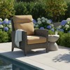 Covers & All Stafford 30.5 in W Chair, Charcoal Wicker w / Premium Sunbrella Cushion - 3 of 4