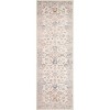 Machine Washable Rugs Vintage Floral Low Pile Non-Slip Carpet Soft Bedroom Living Room Office Dining Room Rug - 3 of 4