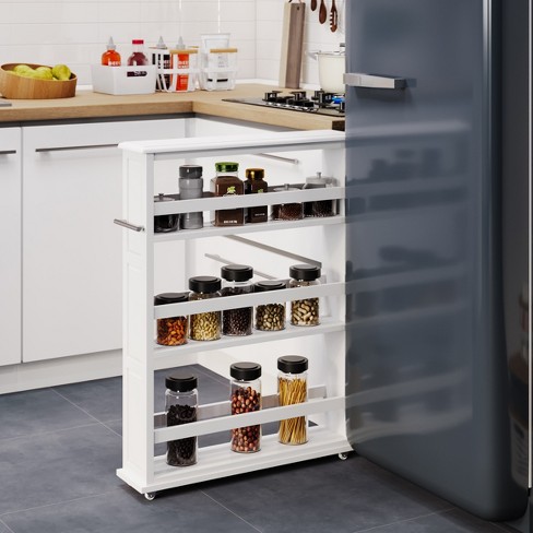 Deals 4-Tier Slim Storage Cart on Wheels