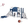 8 in 1 Toddler Slide Toddler Playset for Toddlers Age 1-3 Baby Playset for Indoor Outdoor Playground with Climber Crawling Tunnel - 4 of 4