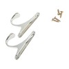 Unique Bargains Curtain Holdbacks Wall Peg Hooks Zinc Alloy 2.83"x0.63" 1 Pair - 4 of 4