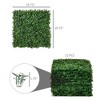 Gulches Grass Wall Panels,Artificial Grass Wall Decor，Privacy Hedge Screen UV Protected - 3 of 4