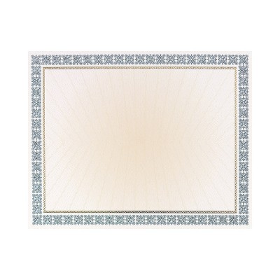 Great Papers Westminster Certificates 8.5" x 11" Blue Foil 15/Pack (963024)