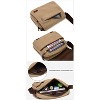 Generic Large Vintage Canvas Messenger Cross body bag Shoulder bag (Black, large) - 4 of 4